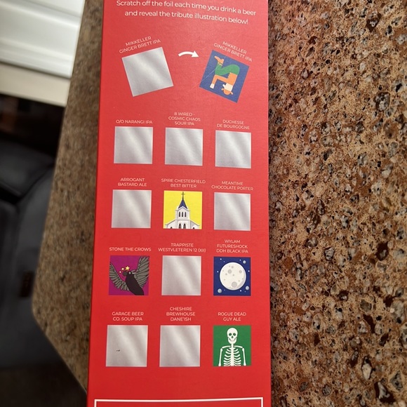 100 Craft Beers Scratch Off Bucket List Poster New in Box - Picture 4 of 5